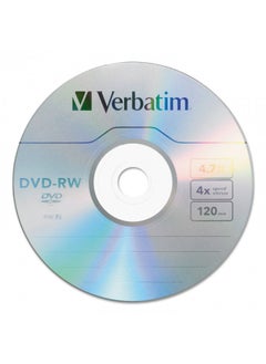 Verbatim DVD-RW 4.7GB 4X with Branded Surface - 30pk Spindle, BLUE/GRAY - 95179