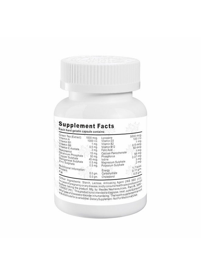 Crosslands Multivitamin Capsules With Lycopene And Green Tea Extract For Men And Women | 60 Capsules - Image 2