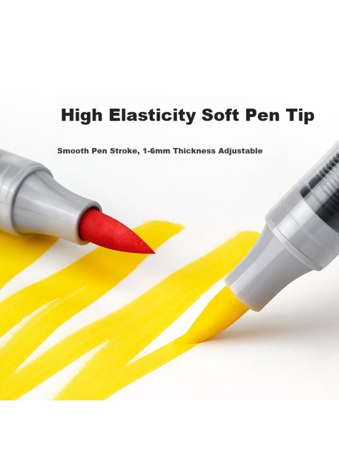 Touch Mark Direct Liquid Acrylic Marker 48 Colors Small Black Box Non-transparent Stackable Watercolor Pen Washable Painting Pen Student Birthday Back-to-school Gift - Image 4
