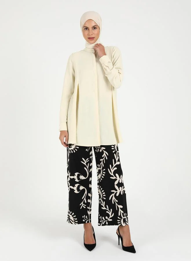 Por La Cara By Modanisa Por La Cara by modanisa All-Over Print Elastic Waistband Trousers