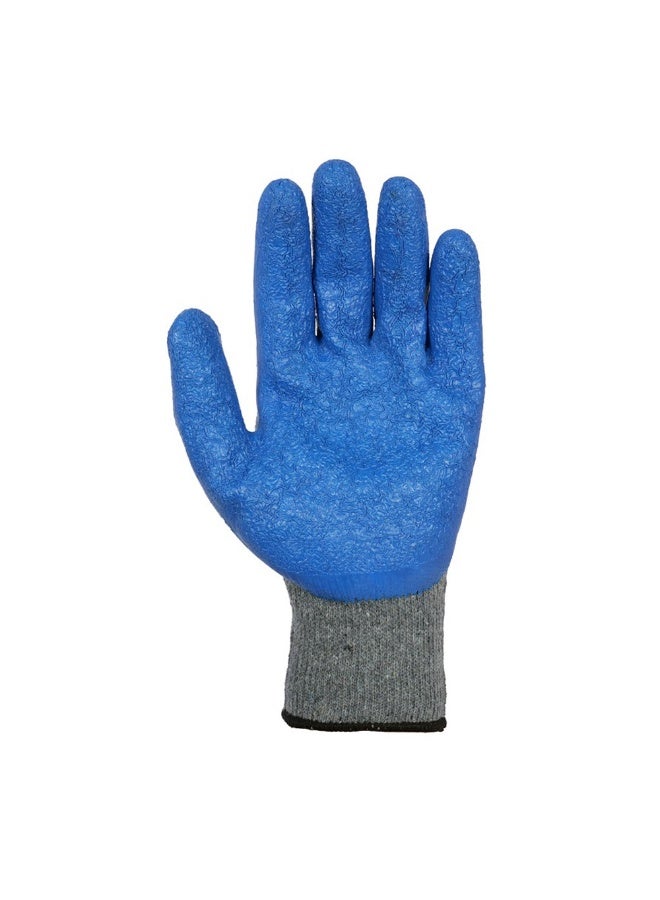 Vaultex Vaultex ENH Latex Coated Gloves Blue & Grey Size XL, 12 Pair/Pack  - Image 2