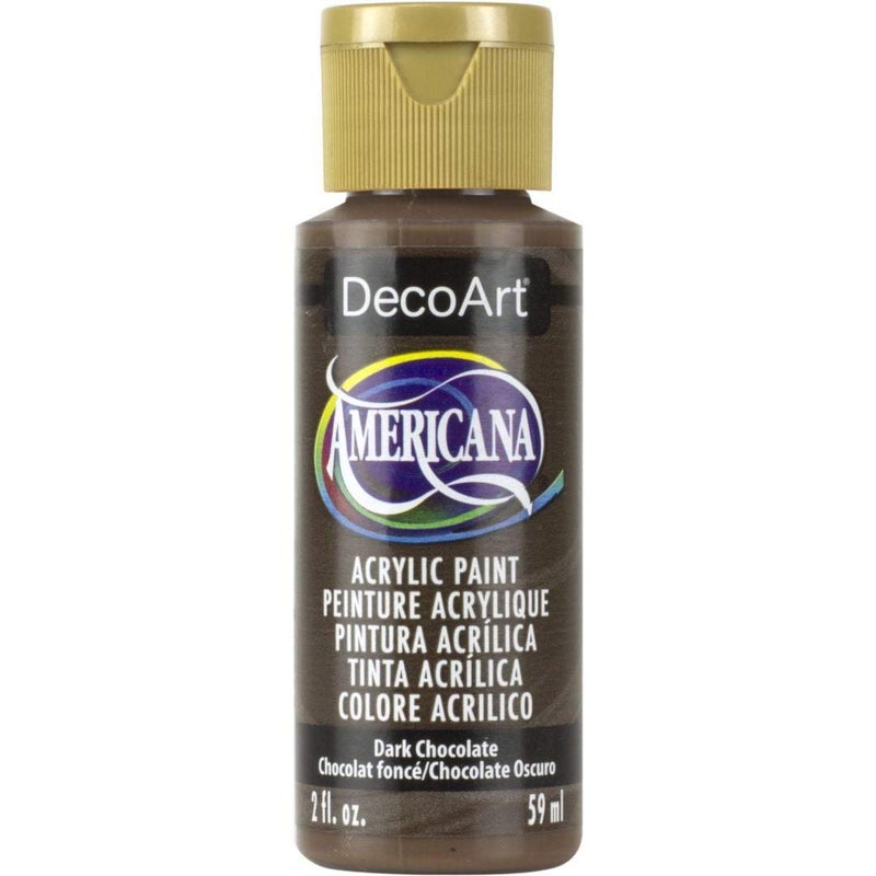 DecoArt Americana Acrylic Paint 2Ounce Dark Chocolate