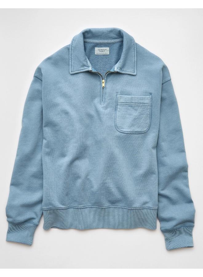 امريكان ايجل سترة بولو بياقة بسحاب ربعي - Image 3