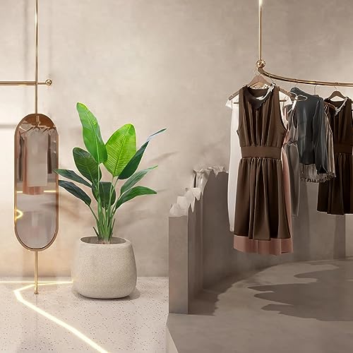 HAIHONG Tropical Bird Of Paradise Faux Plant Tree,Artificial Silk Bird Of Paradise Plants,10 Green Leaves Are Realistic To The Touch For Indoor Outdoor,Home Garden Office Decoration,47/63".(1,3.9Feet) - Image 4