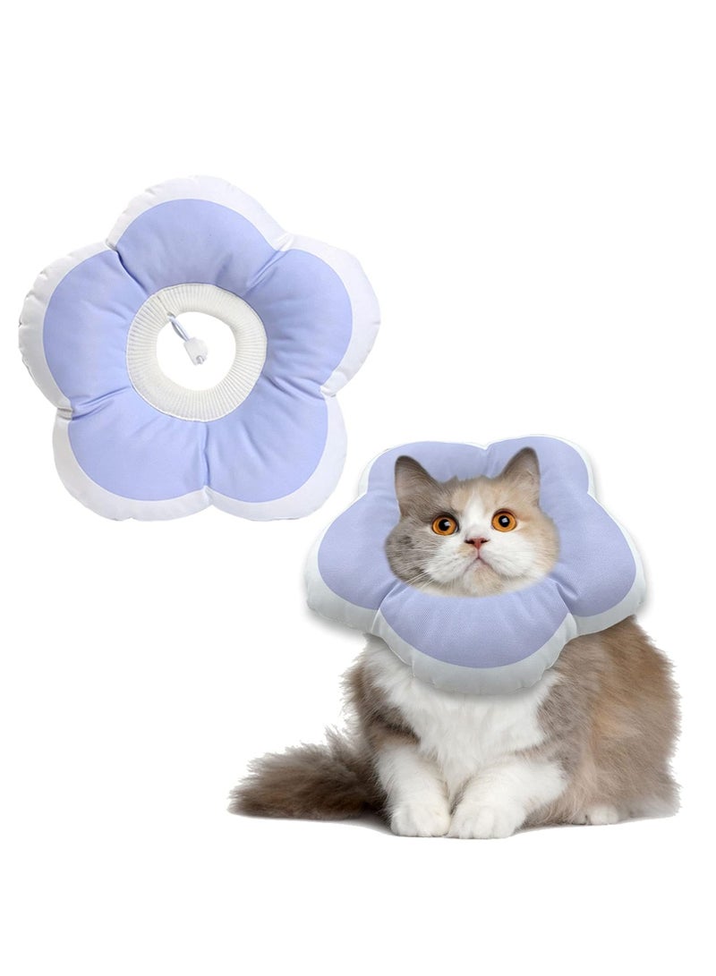 RATSAW Cat Cone Collar Waterproof and Soft Cone Collars for Cat Wound Healing Protective Cone After Surgery Elizabethan Collars for Kitten Pets M - Image 1