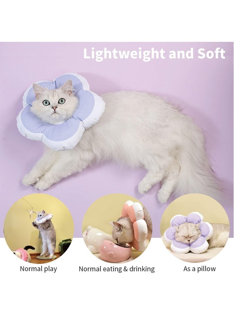 RATSAW Cat Cone Collar Waterproof and Soft Cone Collars for Cat Wound Healing Protective Cone After Surgery Elizabethan Collars for Kitten Pets M - Image 2
