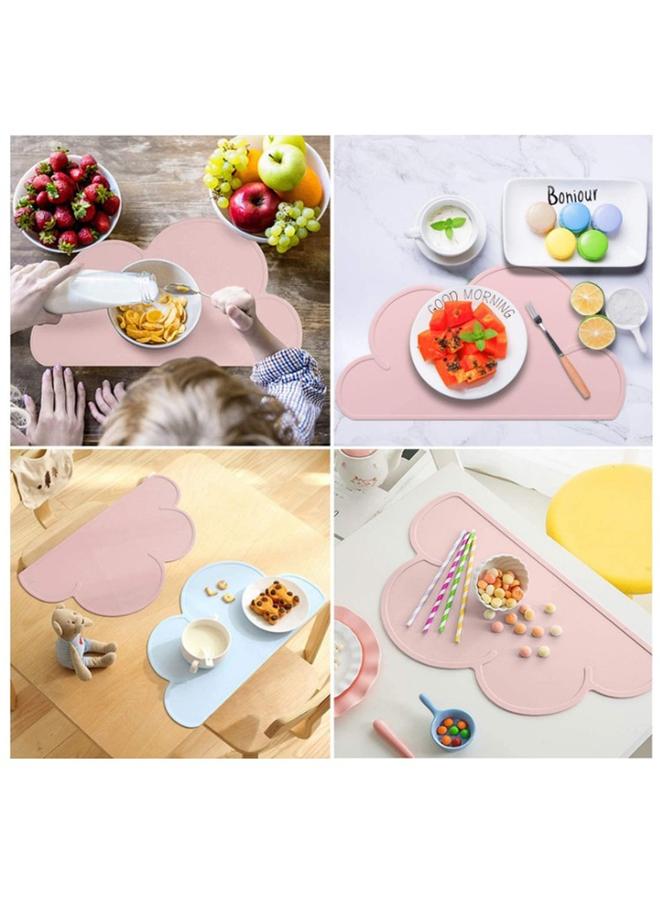 Bluejw Children's Silicone Placemat Baby Food Mat Baby's Silicone Table Mat Cloud Placemat - Image 3