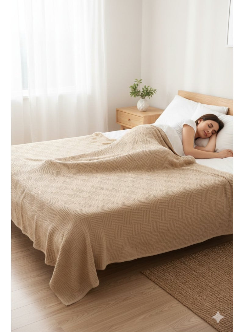 Nile Weave Elegant Egyptian Cotton Leno Throw Blanket – ultra-soft, lightweight, and beautifully crafted. Enjoy luxurious comfort, breathable warmth, and timeless sophistication in any room. - Image 3