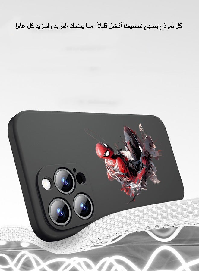 Compatible with iPhone 14 Pro Max Case Liquid Silicone Case Full Body Protective Cover Shockproof Slim Phone Case Anti-Scratch Soft Microfiber Lining - Image 3