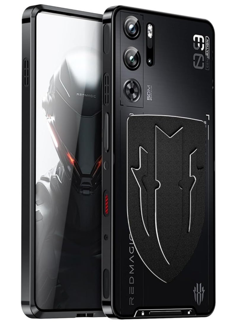 Compatible with Nubia Red Magic 9 Pro Red Magic 9 Pro Plus/9 Pro+ Case with Heat Dissipation and Anti Drop Function,Luxury Translucent Clear PC with Metal Cover
