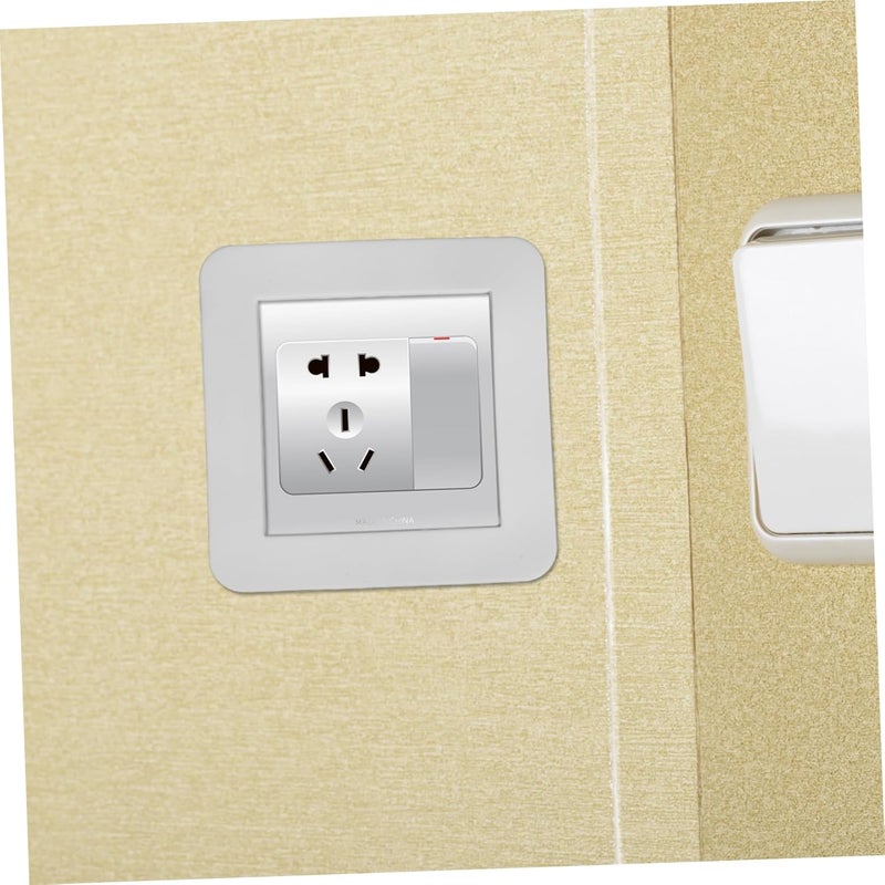 Ciieeo 2pcs Silicone Electrical Outlet Covers Protective Plug Socket Surrounds for Living Room and Bedroom Easy Install Socket Protectors - Image 5