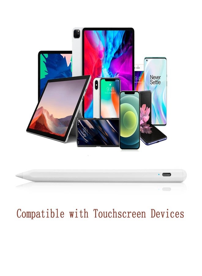 Edivia Active Stylus Pencil for Samsung Galaxy Tablet A9 A8 A7,New Plastic Point Tip with Precise and Accurate Drawing Pencil Compatible with Samsung Galaxy Tablet A9 A8 A7 Stylus Pen,White - Image 4