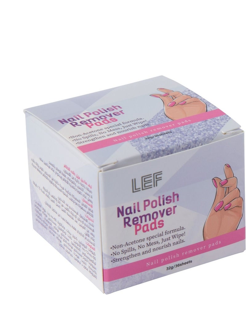 ليف مسحات قطنيه مزيل طلاء الاظافر السريع | 36PC - Image 2