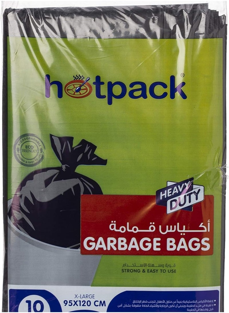 Generic 10-Pack Extra-Large Heavy Duty Black Garbage Bags – 105 x 125 cm  - Image 2