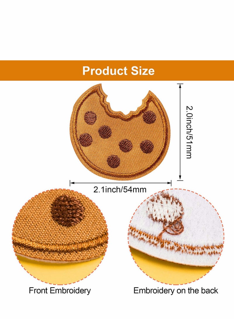 Cookie Embroidered Patches for Clothing, Cute Iron on Stickers Suitable Hair Ring T-Shirt Dress Hat Pants Shoes Curtain - Image 3