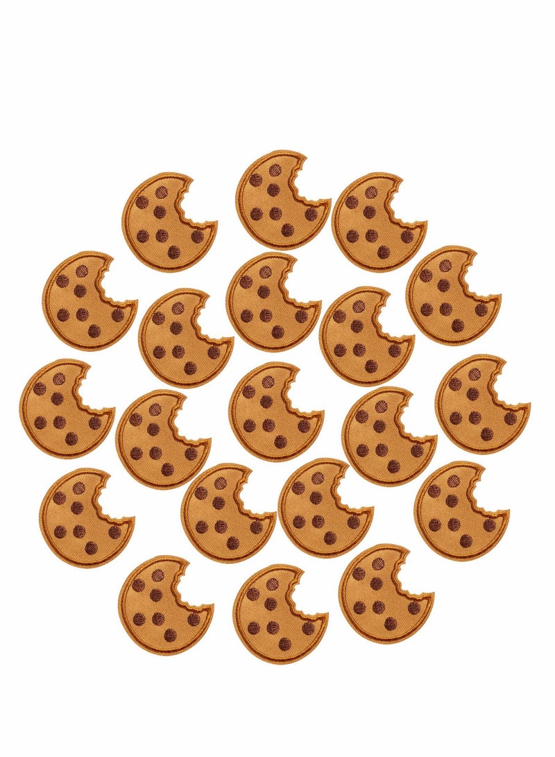 Cookie Embroidered Patches for Clothing, Cute Iron on Stickers Suitable Hair Ring T-Shirt Dress Hat Pants Shoes Curtain - Image 1