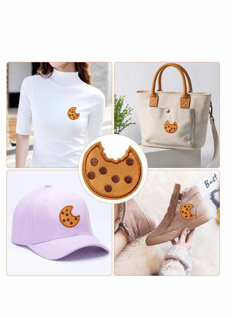 Cookie Embroidered Patches for Clothing, Cute Iron on Stickers Suitable Hair Ring T-Shirt Dress Hat Pants Shoes Curtain - Image 2