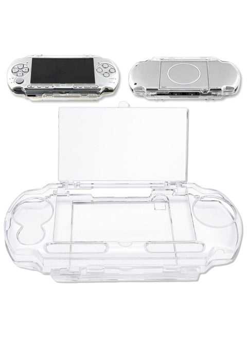The transparent Snap-On crystal hard case is compatible with the Sony PSP 3000 Series /PSP Slim 2000 Series and comes with the PSP 2000 3000's clear display movie stand to protect against dust and scratches
