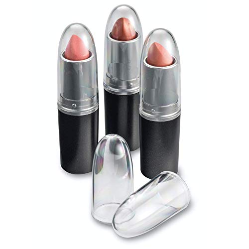 BY ALEGORY byAlegory Clear Lipstick Caps Compatible With MAC Replaces Original Cap To See Your Favorite Lipstick Color Easily 24 Caps
