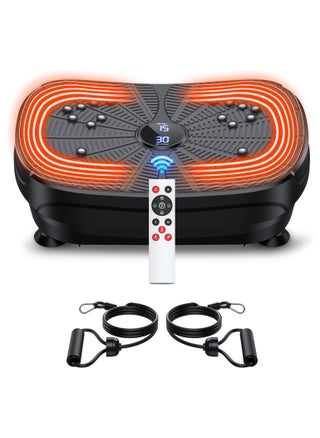 Vibration Plate Exercise Machine, Portable Full Body Vibration Platform for Lymphatic Drainage, 9 Preset Mode & Auto Mode Fitness Board for Weight Loss Shaping, with Resistance Bands, 99 Levels - pzsku/Z6A3ECF7266F99E782520Z/45/_/1725264114/c82aa37d-9983-4d1e-984e-dfdfcea26ef3