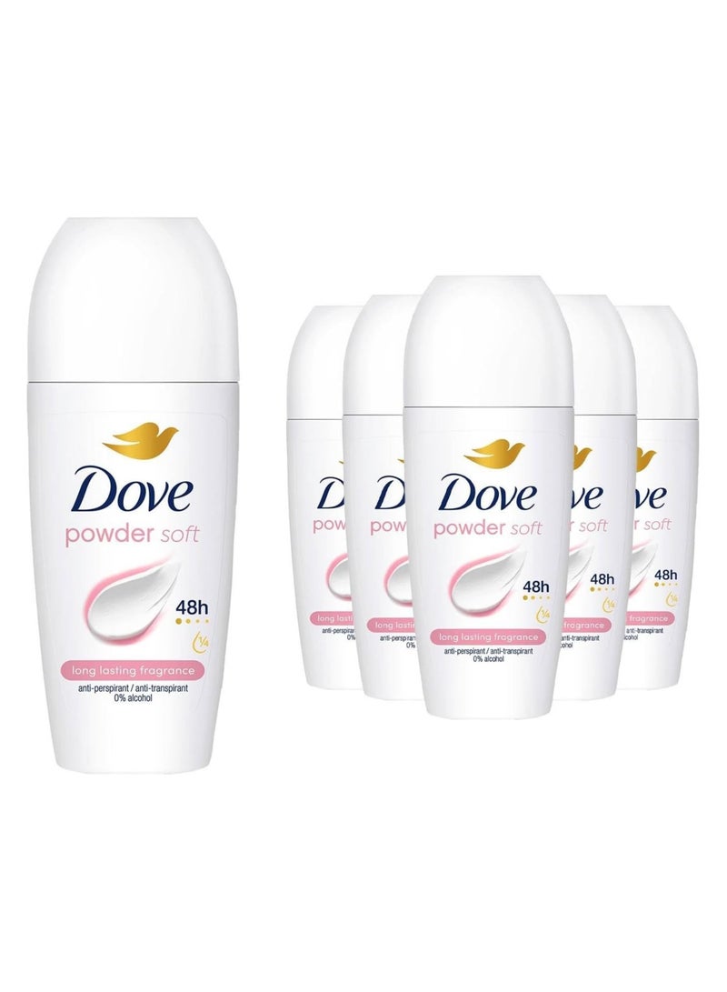 دوف مزيل عرق بودرة دوف، 6 × 50 مل