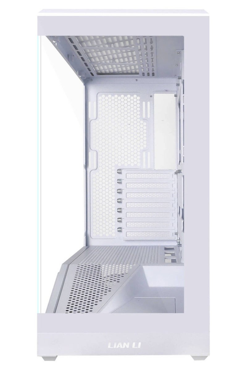 LIAN LI Vector V100RW ATX Mid-Tower PC Case, Tempered Glass Side Panel, Front ARGB Strip, 4× Pre-Installed 120mm PWM ARGB Fans, Back-Connect Motherboard Support, USB 3.1 Type-C, Tool-Free Cable Management, PSU Shroud, White | V100RW - Image 3