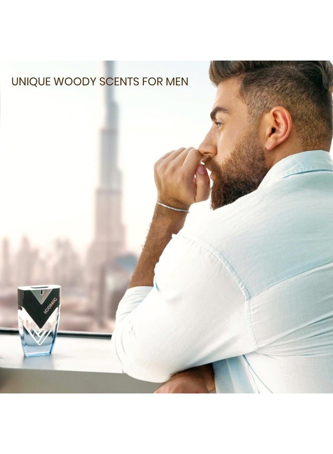 sapil عطر أيقوني للرجال - عطر دبي طويل الأمد - رائحة خشبية عطرية مع اللافندر والليمون والباتشولي والفيتيفر - 3.4 أونصة (100 مل) - كولونيا عربية فاخرة للرجال، هدية مثالية لأي مناسبة - Image 4