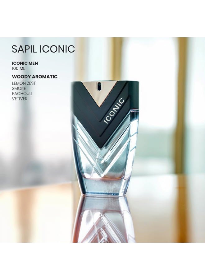 sapil عطر أيقوني للرجال - عطر دبي طويل الأمد - رائحة خشبية عطرية مع اللافندر والليمون والباتشولي والفيتيفر - 3.4 أونصة (100 مل) - كولونيا عربية فاخرة للرجال، هدية مثالية لأي مناسبة - Image 5