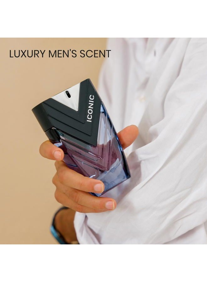 sapil عطر أيقوني للرجال - عطر دبي طويل الأمد - رائحة خشبية عطرية مع اللافندر والليمون والباتشولي والفيتيفر - 3.4 أونصة (100 مل) - كولونيا عربية فاخرة للرجال، هدية مثالية لأي مناسبة - Image 2