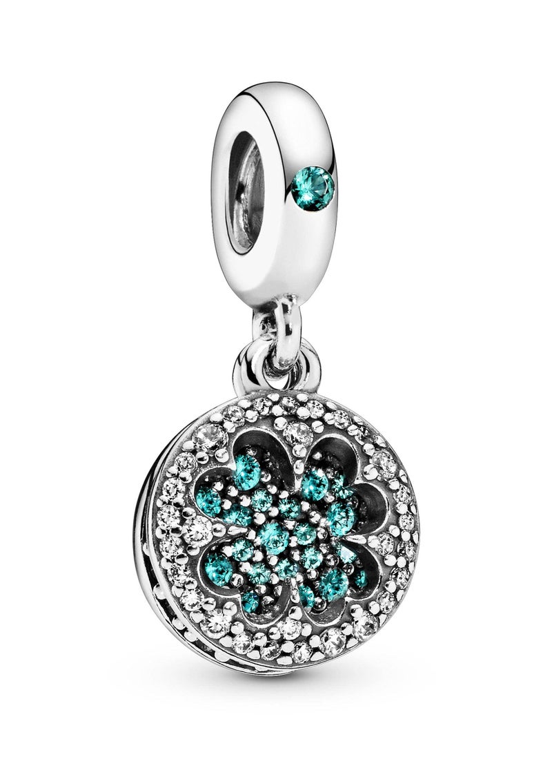 Pandora Violet PANDORA Jewelry Lucky Clover Pendant Crystal and Cubic Zirconia 925 Sterling Silver  - Image 1