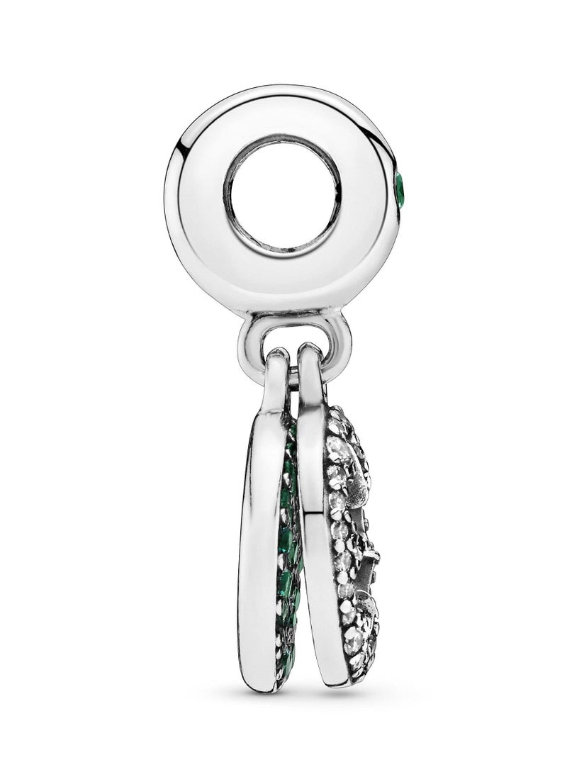 Pandora Violet PANDORA Jewelry Lucky Clover Pendant Crystal and Cubic Zirconia 925 Sterling Silver  - Image 3