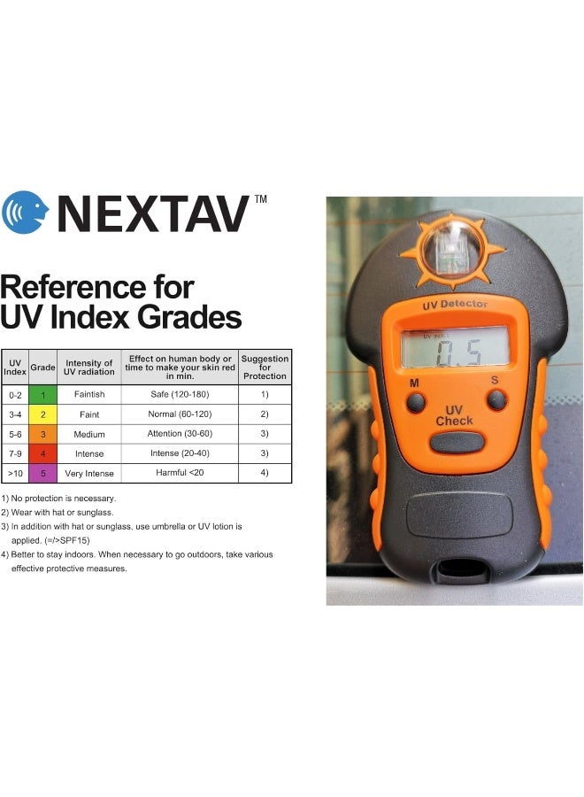 Nextav UV Detector for Measuring Sun Light UV Level - Portable Handheld Sun Light UV Detector (3A) - Image 4