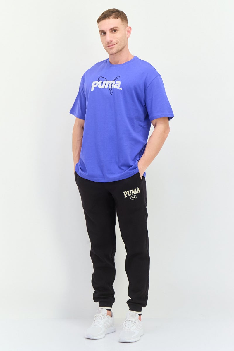 PUMA تي شيرت رياضي للرجال بأكمام قصيرة، خارجي، أزرق - Image 3