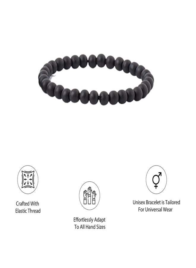 WoCra® Karungali Bracelet Pack of 2 | Government Lab Certified Black Ebony Wood Bracelets | 100% Natural Unpolished Karungali Bracelets Original | 6mm Bead Size | Pack of 2 Pieces - Image 4