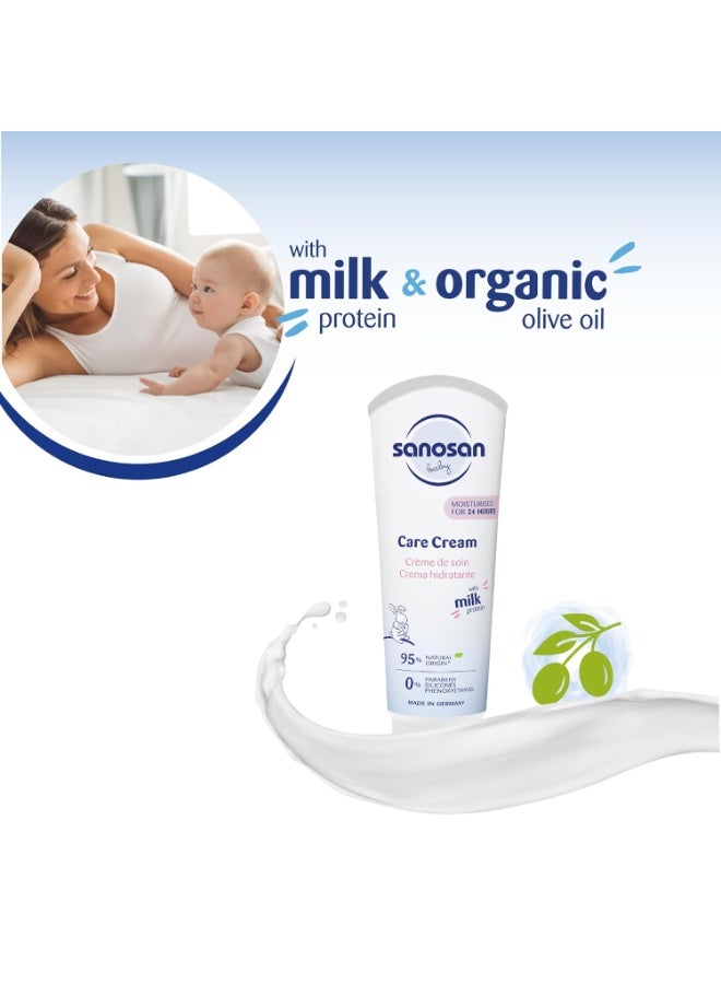 سانوسان كريم العناية بالطفل سانوسان ببروتين الحليب – كريم ترطيب يومي للوجه والجسم - Image 5