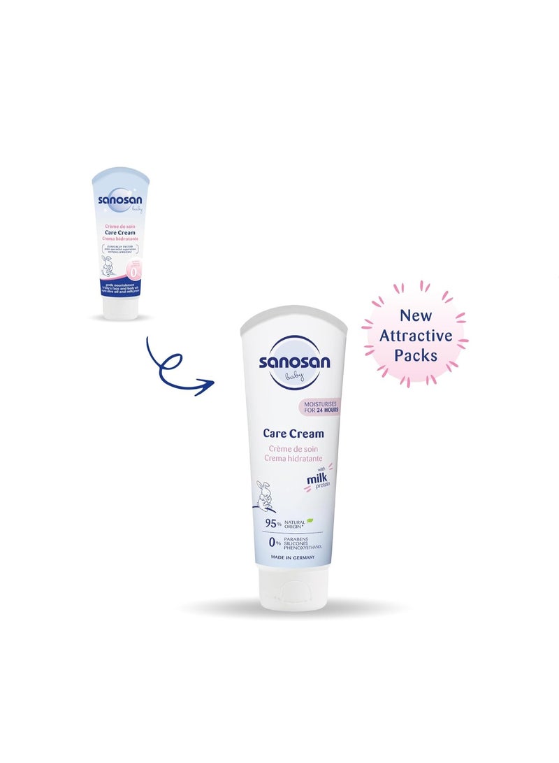 سانوسان كريم العناية بالطفل سانوسان ببروتين الحليب – كريم ترطيب يومي للوجه والجسم - Image 3
