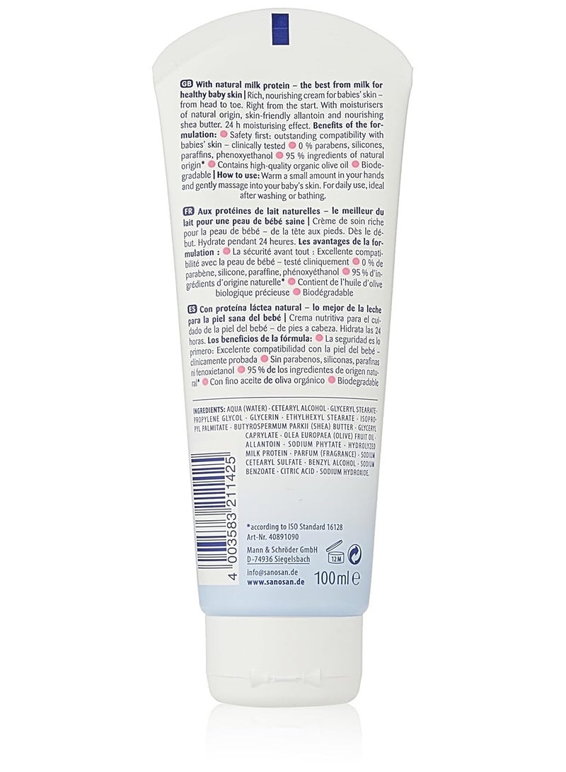 سانوسان كريم العناية بالطفل سانوسان ببروتين الحليب – كريم ترطيب يومي للوجه والجسم - Image 4