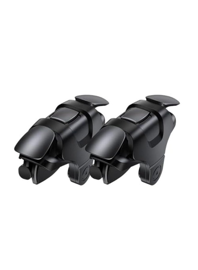 Mobile Shooting Games Fire Trigger, ,PUBG/COD Portable Gaming Grip Sensitive Shoot Aim Joysticks, Aim Button L1R1 Shooter Joystick For iPhone Android Phone Game Pad Accesorios，Black - Image 1