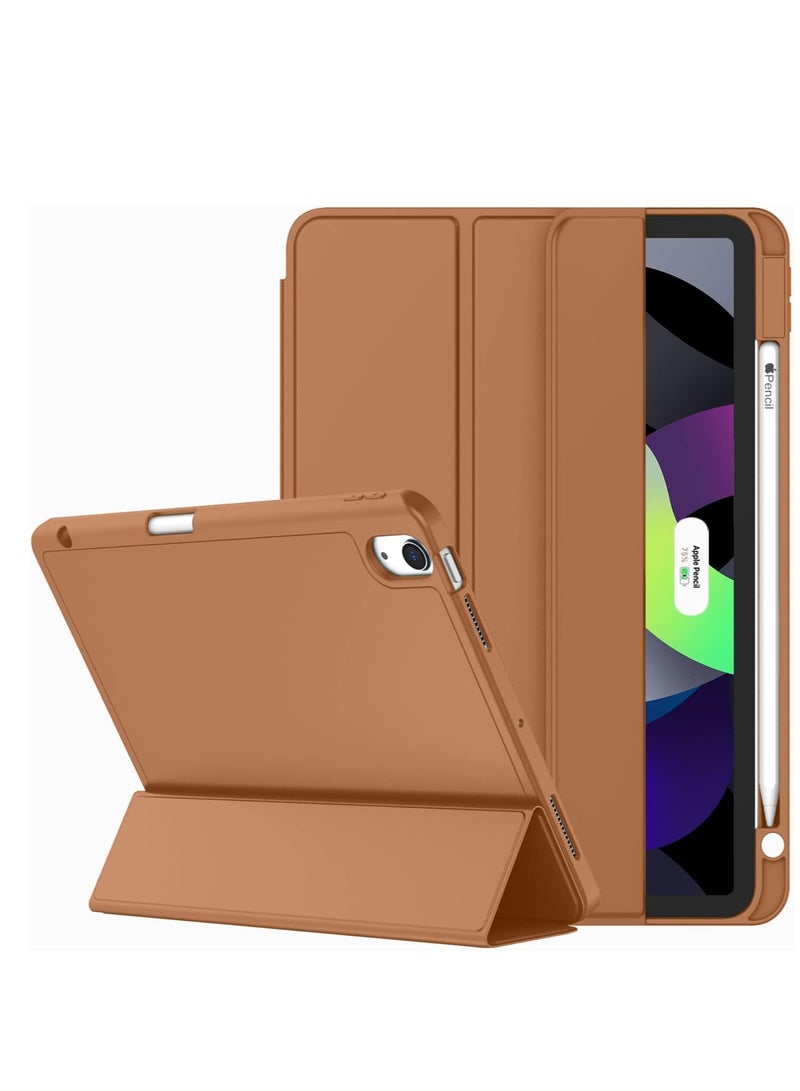 ELTRAZONE ELTRAZONE Classic iPad Air Case (11-Inch, 2024) – Elegant Brown, Compatible with 4th, 5th, and 6th Gen, Smart Cover with Touch ID Support & Auto Wake/Sleep - Image 1