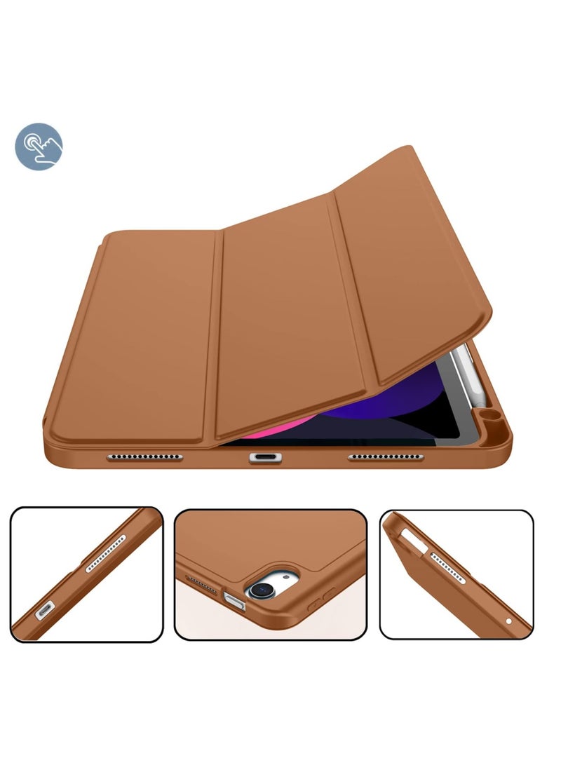 ELTRAZONE ELTRAZONE Classic iPad Air Case (11-Inch, 2024) – Elegant Brown, Compatible with 4th, 5th, and 6th Gen, Smart Cover with Touch ID Support & Auto Wake/Sleep - Image 4