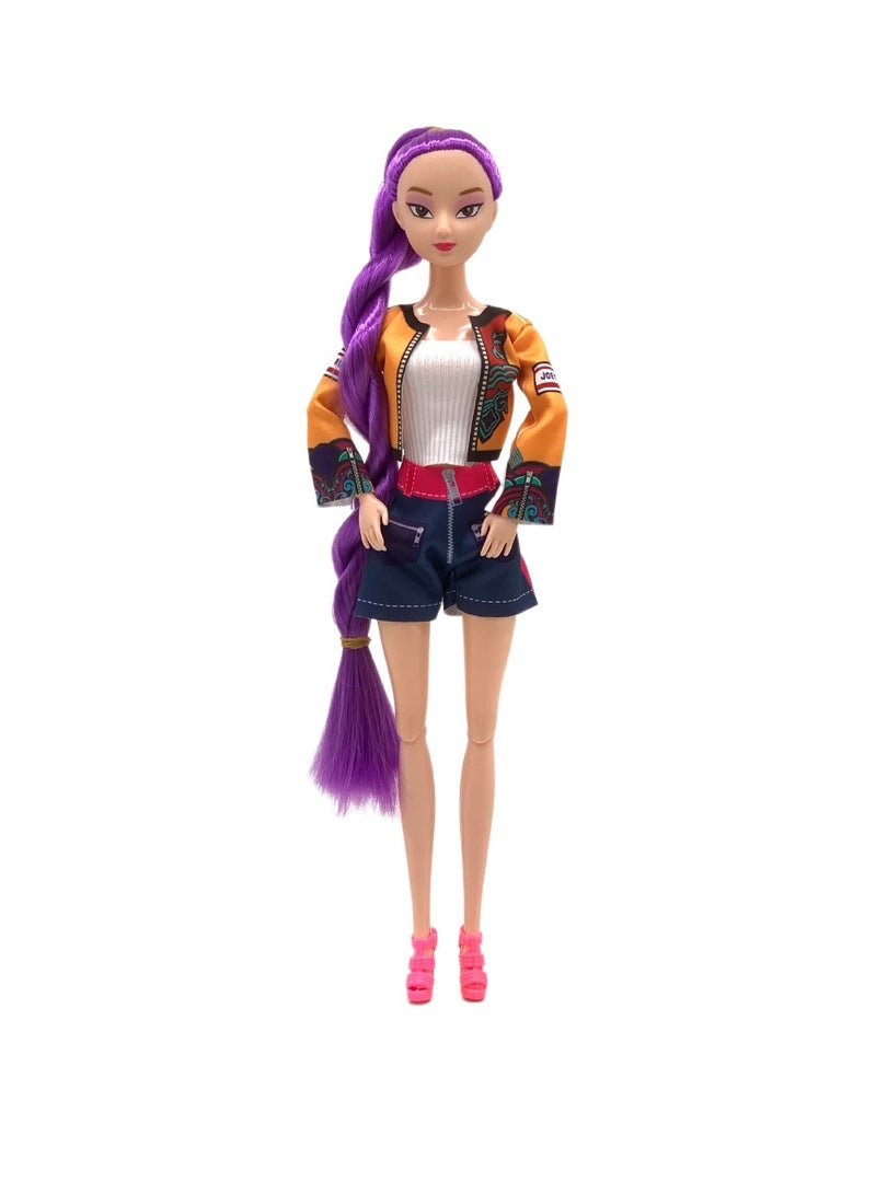 عام مجموعة ألعاب على شكل شخصيات PVC من فرقة فتيات "هنّاصد الشياطين" بأسلوب كيبوب: لومي، ميرا وزوي؛ ثلاث دمى مناسبة للحفلات الموضوعية، التجميع اليومي وكل السيناريوهات المختلفة. - Image 2