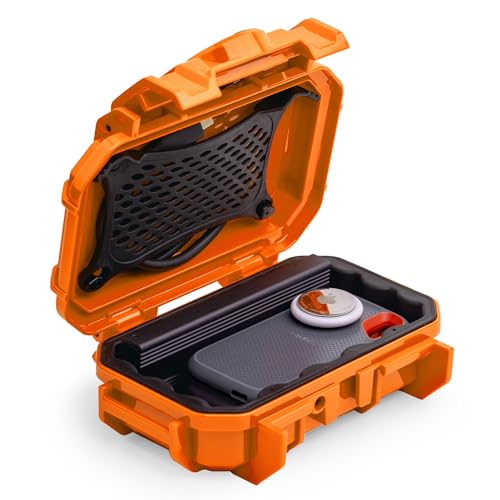 Evergreen 52 Waterproof Dry Box Protective Case - Travel Safe/Mil Spec/USA Made - for Cameras, Camping, Fishing, Hiking, Traveling, Water Sports, Knives, Survival (Orange) - Image 1