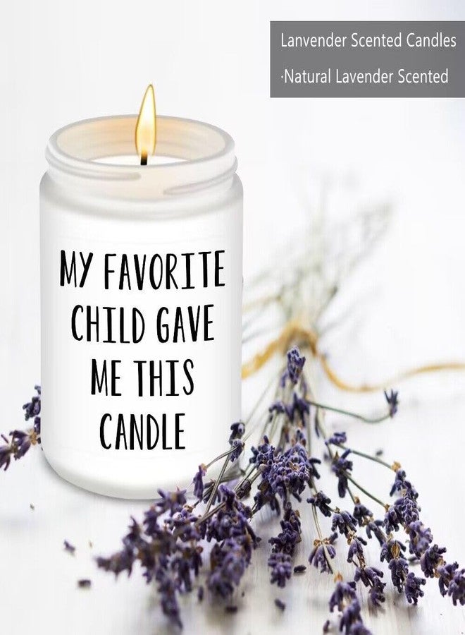 Homsolver Gifts for Dad, Fathers Day Dad Gifts from Daughter Son, Dad Birthdy Gift, Gifts for Dad Who Wants Nothing-My Favorite Child Gave Me This Candle White - Image 2