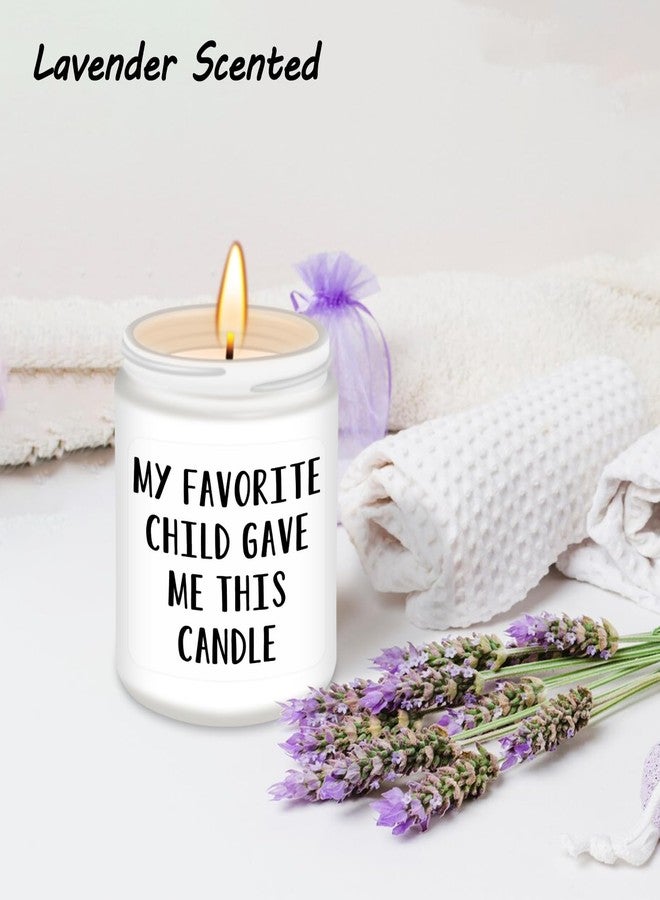Homsolver Gifts for Dad, Fathers Day Dad Gifts from Daughter Son, Dad Birthdy Gift, Gifts for Dad Who Wants Nothing-My Favorite Child Gave Me This Candle White - Image 5
