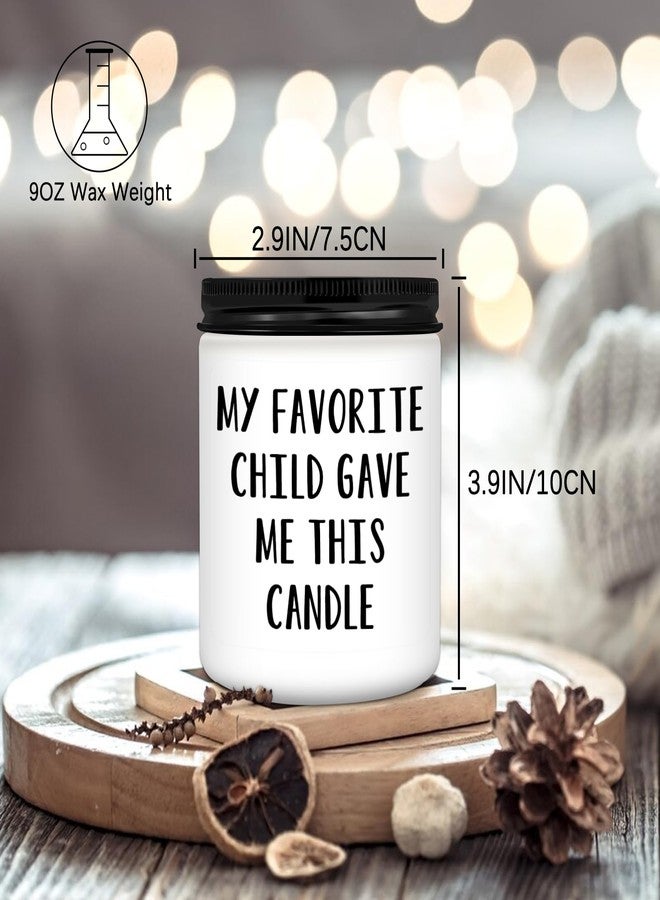 Homsolver Gifts for Dad, Fathers Day Dad Gifts from Daughter Son, Dad Birthdy Gift, Gifts for Dad Who Wants Nothing-My Favorite Child Gave Me This Candle White - Image 4