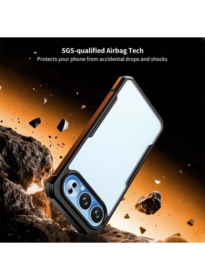 general Case Compatible with Honor 500/500 Pro 5G [Airbag Protection] Translucent Case Camera Protection PC+TPU Anti-drop Shockproof Protective Hard Back Cover - Image 3