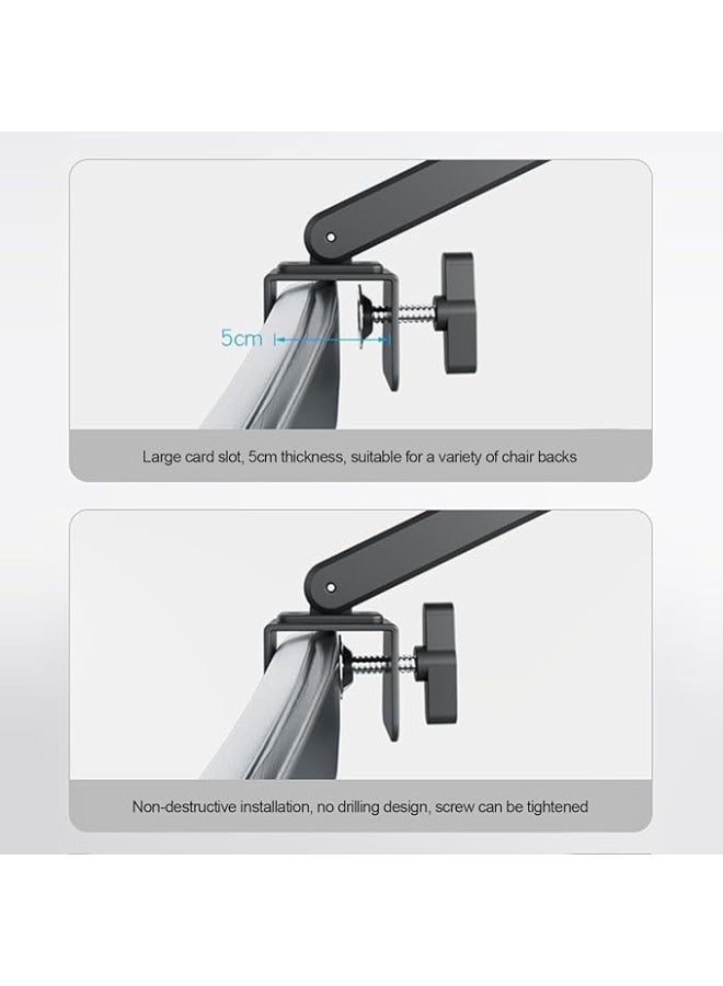 DUNISO Adjustable Ergonomic Office Chair Headrest，Universal Height and Angle Adjustable Memory Foam Headrest，Neck Support Cushion Clip on，Easy Installation，for Office Chairs, Gaming Chairs, Recliners, and Car Seats - Image 2