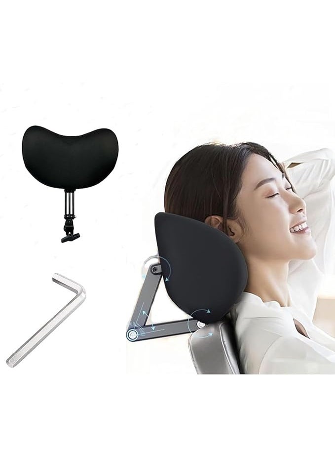DUNISO Adjustable Ergonomic Office Chair Headrest，Universal Height and Angle Adjustable Memory Foam Headrest，Neck Support Cushion Clip on，Easy Installation，for Office Chairs, Gaming Chairs, Recliners, and Car Seats - Image 1