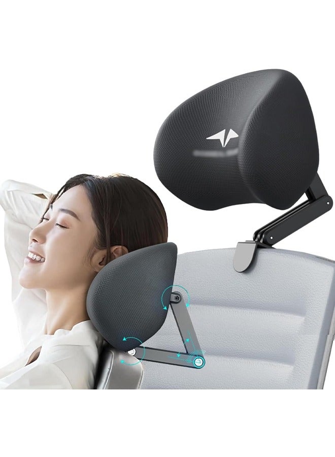 Adjustable Ergonomic Office Chair Headrest,Universal Height and Angle Adjustable Memory Foam Headrest,Neck Support Cushion Clip on,Easy Installation,for Office Chairs, Gaming Chairs, Recliners, and Car Seats