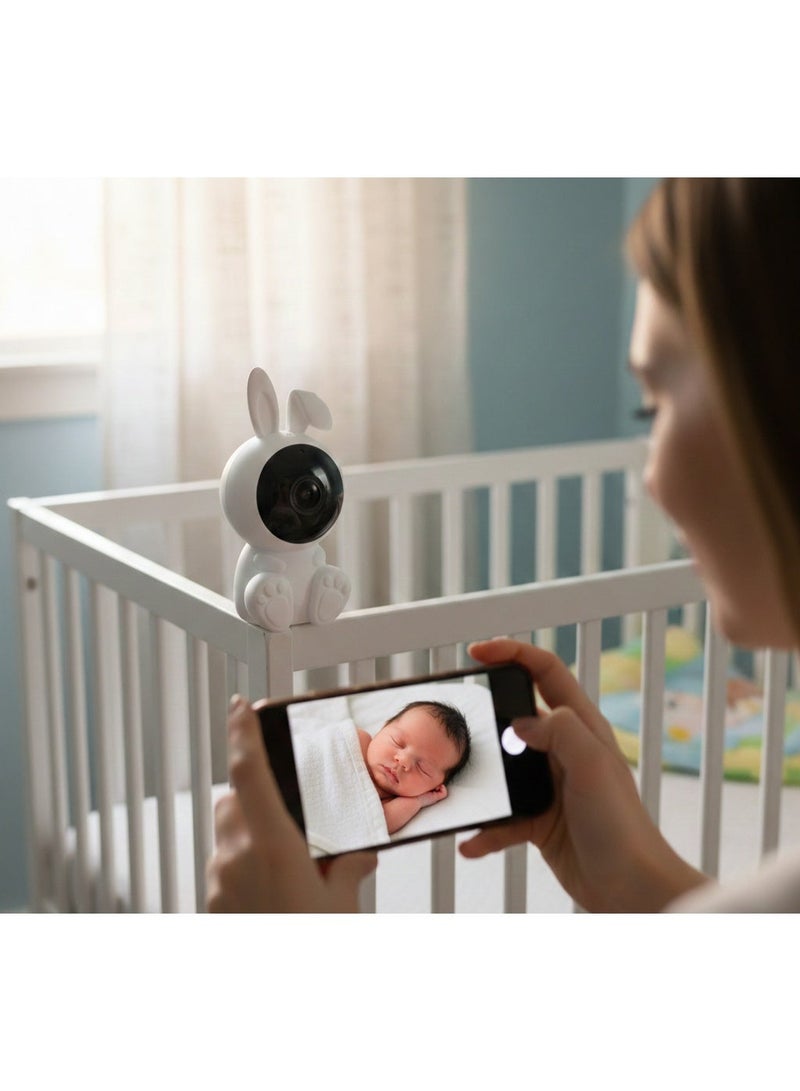 Dotsmart Smart Baby Monitor Camera IPC263 – Indoor Pan/Tilt Wi-Fi Camera with Full HD 1080p, Two-Way Audio, Cry & Human Detection, Night Vision & SD Storage - Image 1